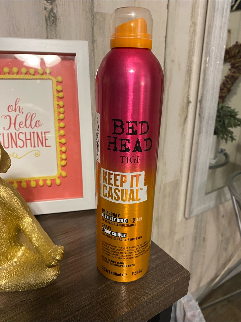 BedHead/Tigi Keep It Casual Flexible Hold Hairspray - Pink & Orange